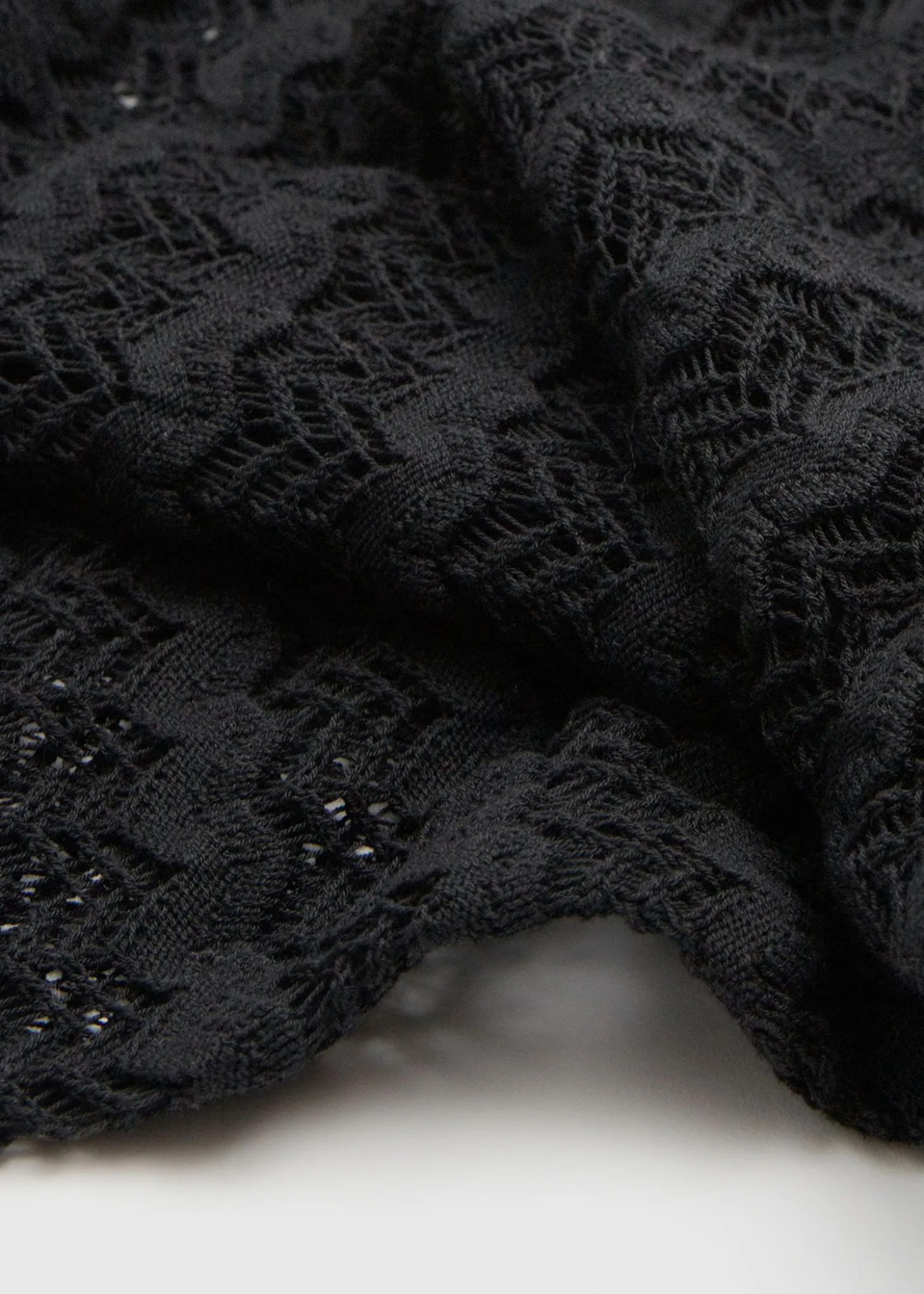 Apen Tie-Back Pointelle Strikket Kjole