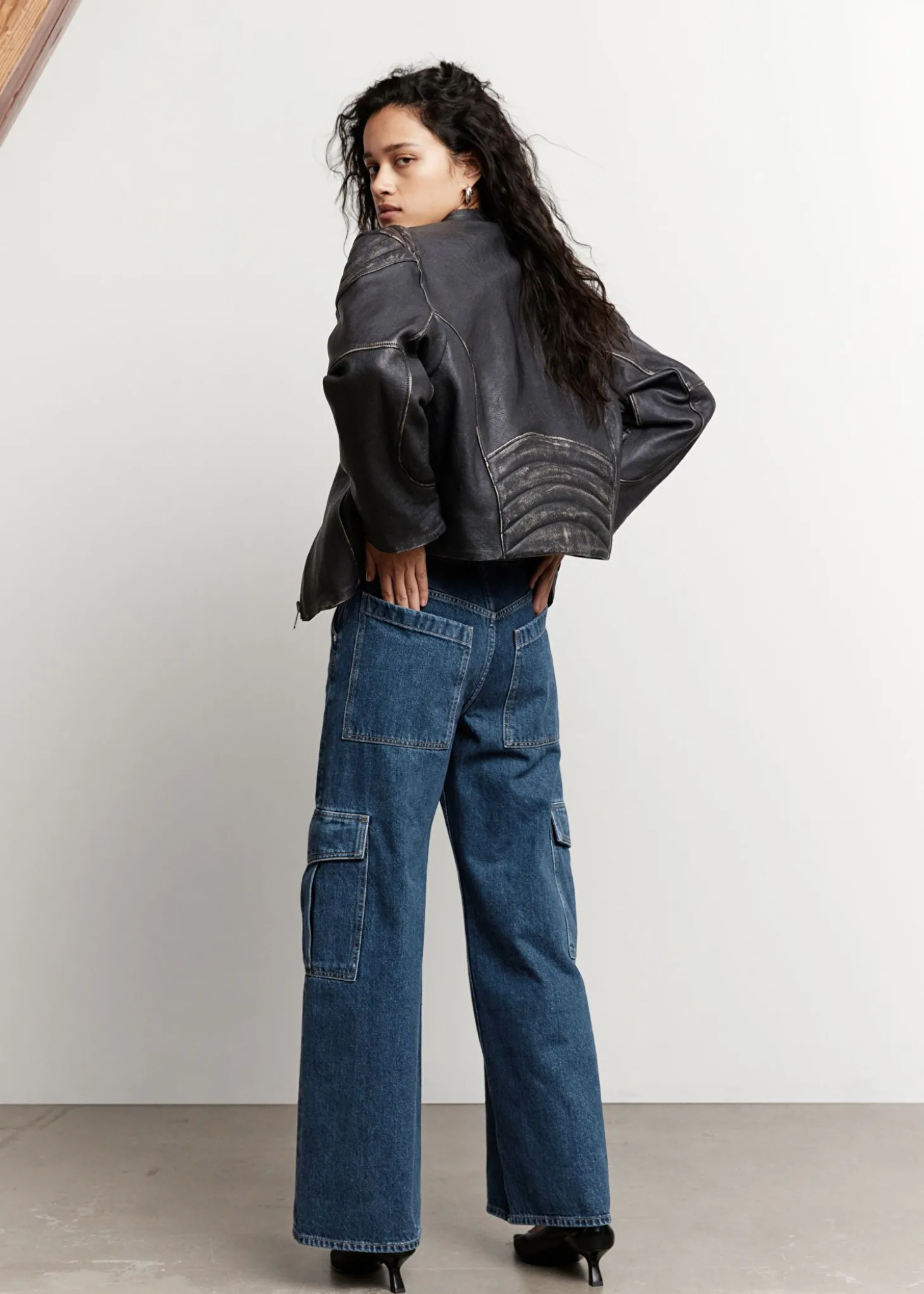 Avslappede Cargo Jeans