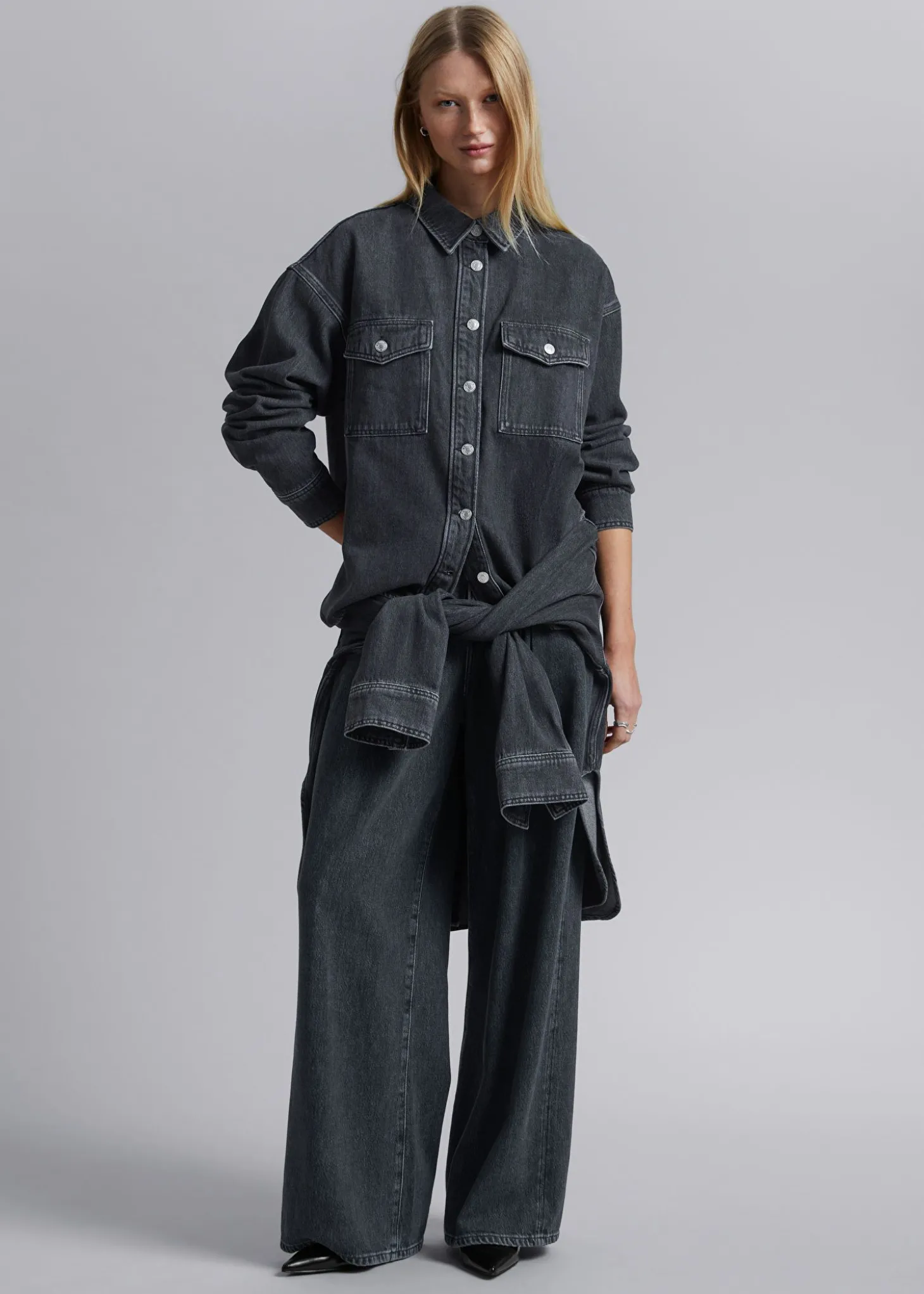 Avslappet DenimSkjørte
