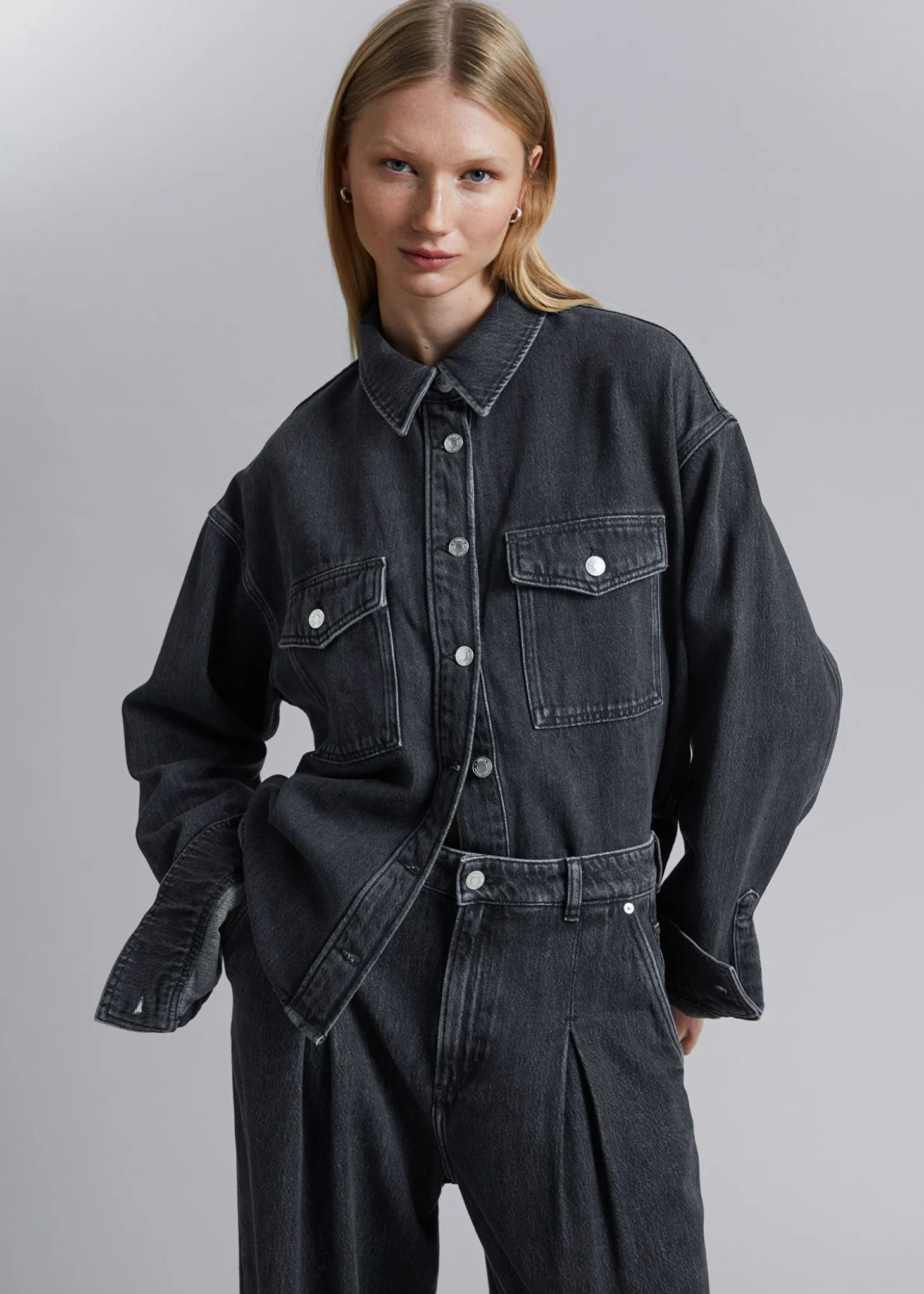 Avslappet DenimSkjørte