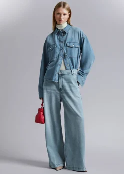 Avslappet DenimSkjørte