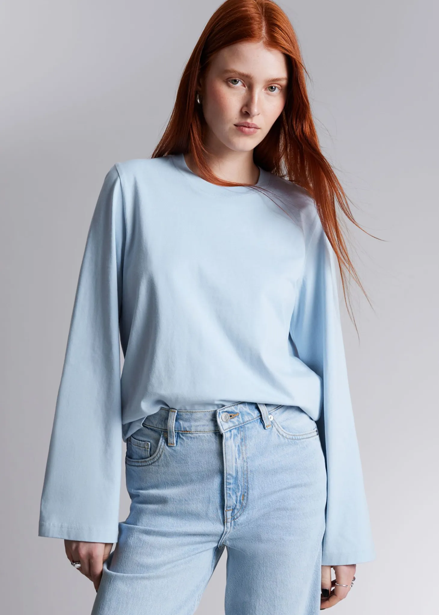 Avslappet Jersey-Topp