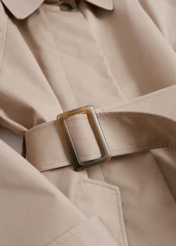 Avslappet Mellomlang Trenchcoat