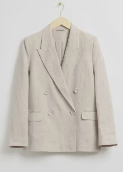 Avslappet Passform Dobbeltspent Skreddersydd Blazer