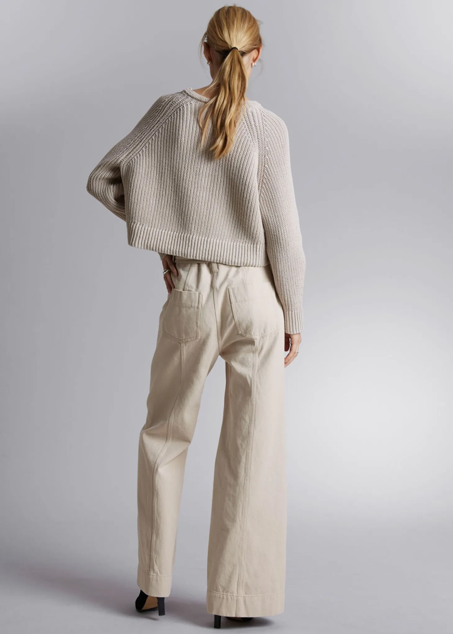 Avslappet Strikket Cardigan
