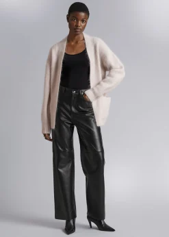 Avslappet Strikket Cardigan