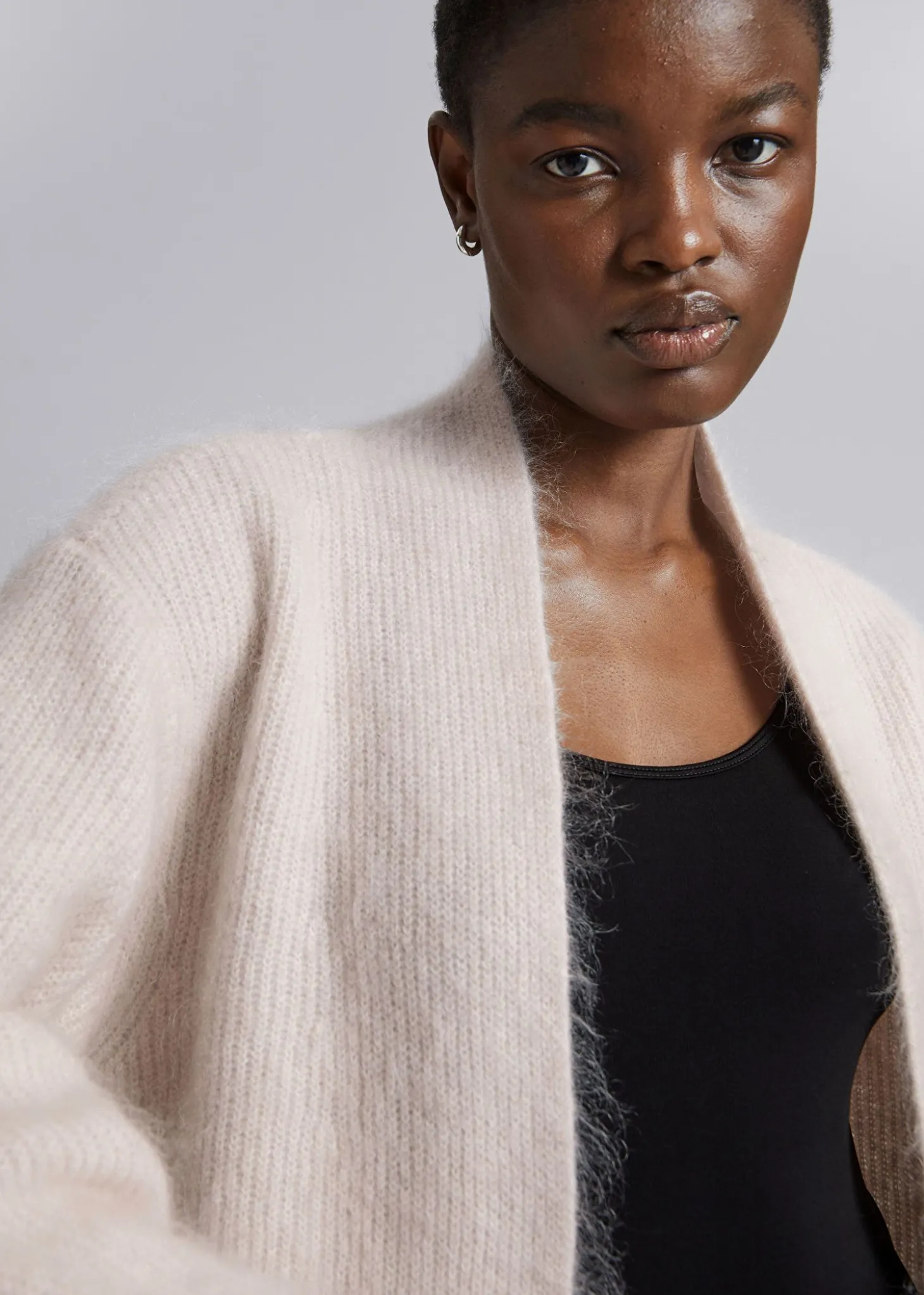 Avslappet Strikket Cardigan