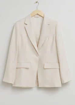 Avslappet Utskaret Blazer