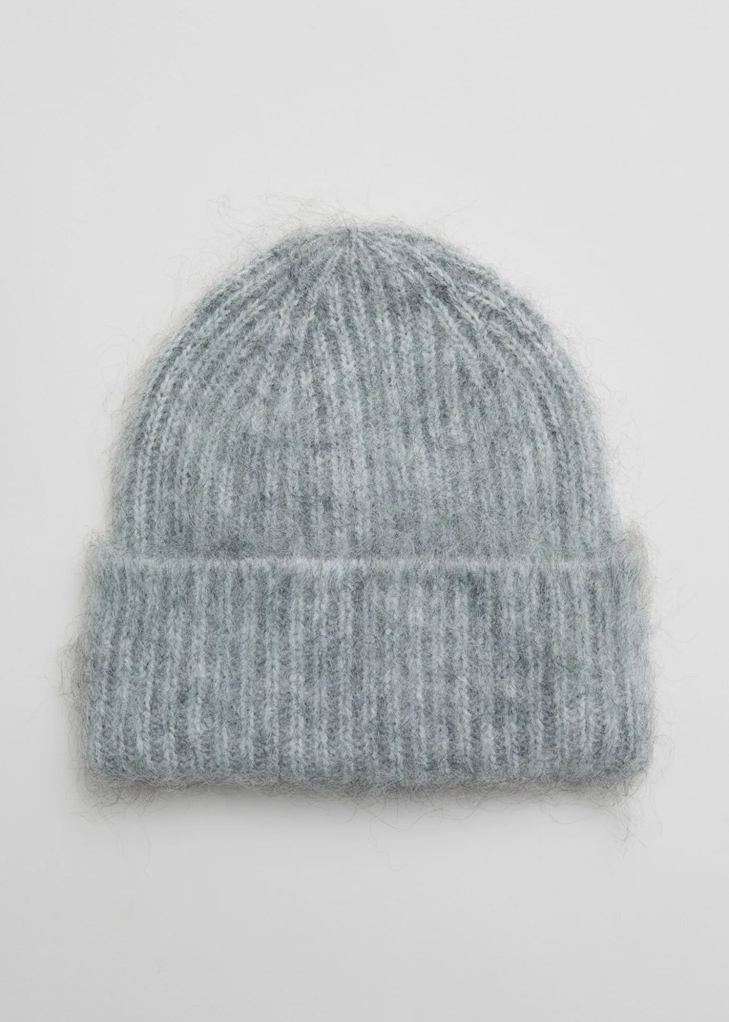 Beanie Med Borstet Mohair-Blanding