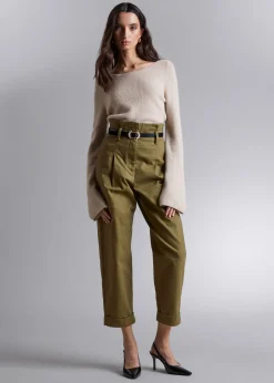 Bell Sleeve Cashmere Genser