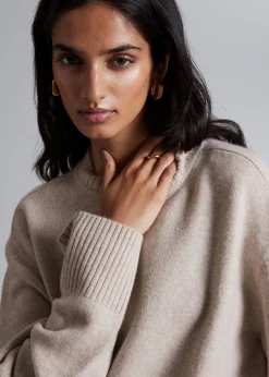 Boxy Cashmere-Blend Jumper
