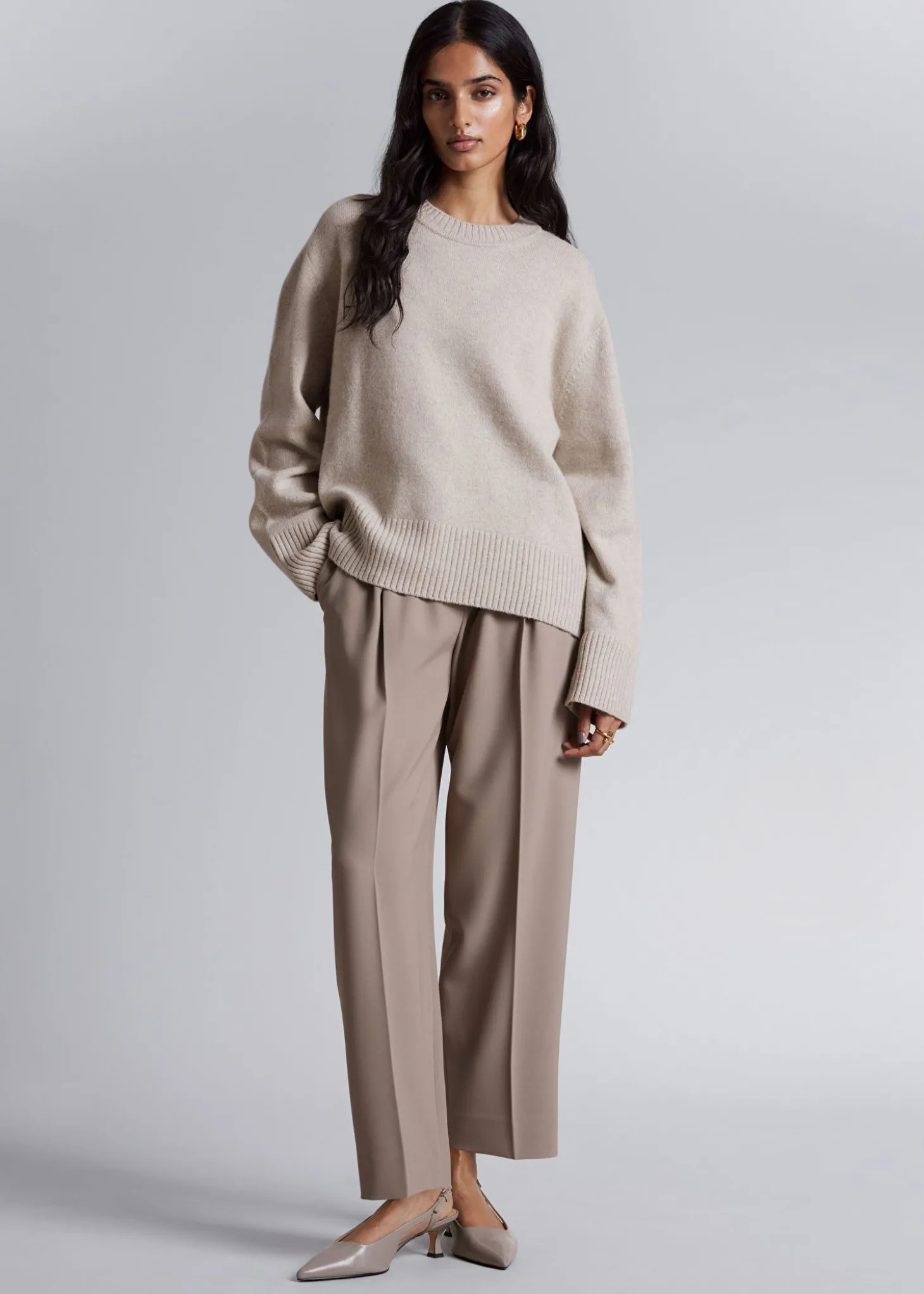 Boxy Cashmere-Blend Jumper