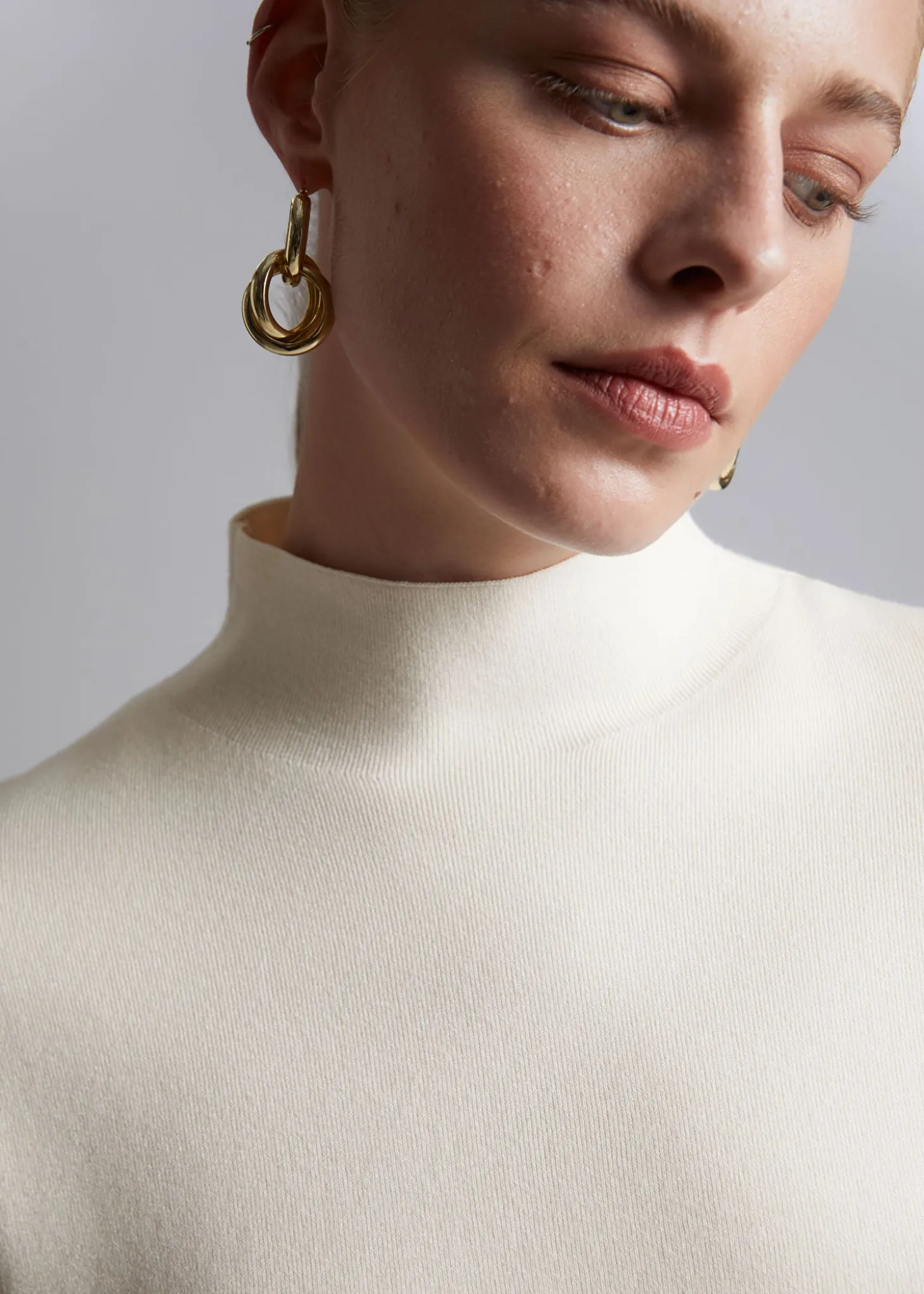 Boxy Turtleneck Strikket Genser