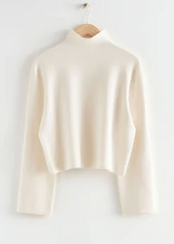 Boxy Turtleneck Strikket Genser