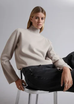 Boxy Turtleneck Strikket Genser
