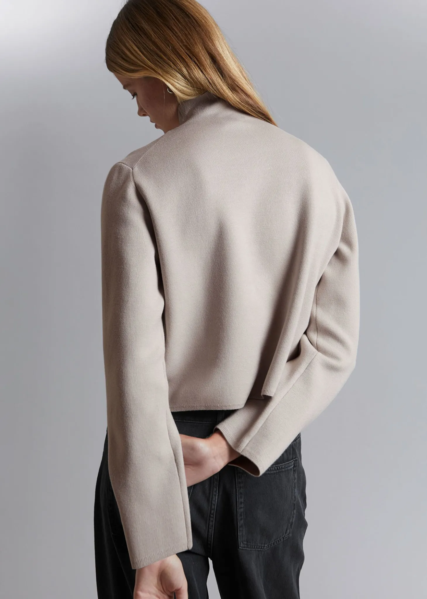 Boxy Turtleneck Strikket Genser