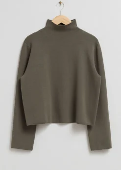 Boxy Turtleneck Strikket Genser
