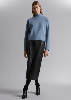 Boxy Turtleneck Strikket Genser