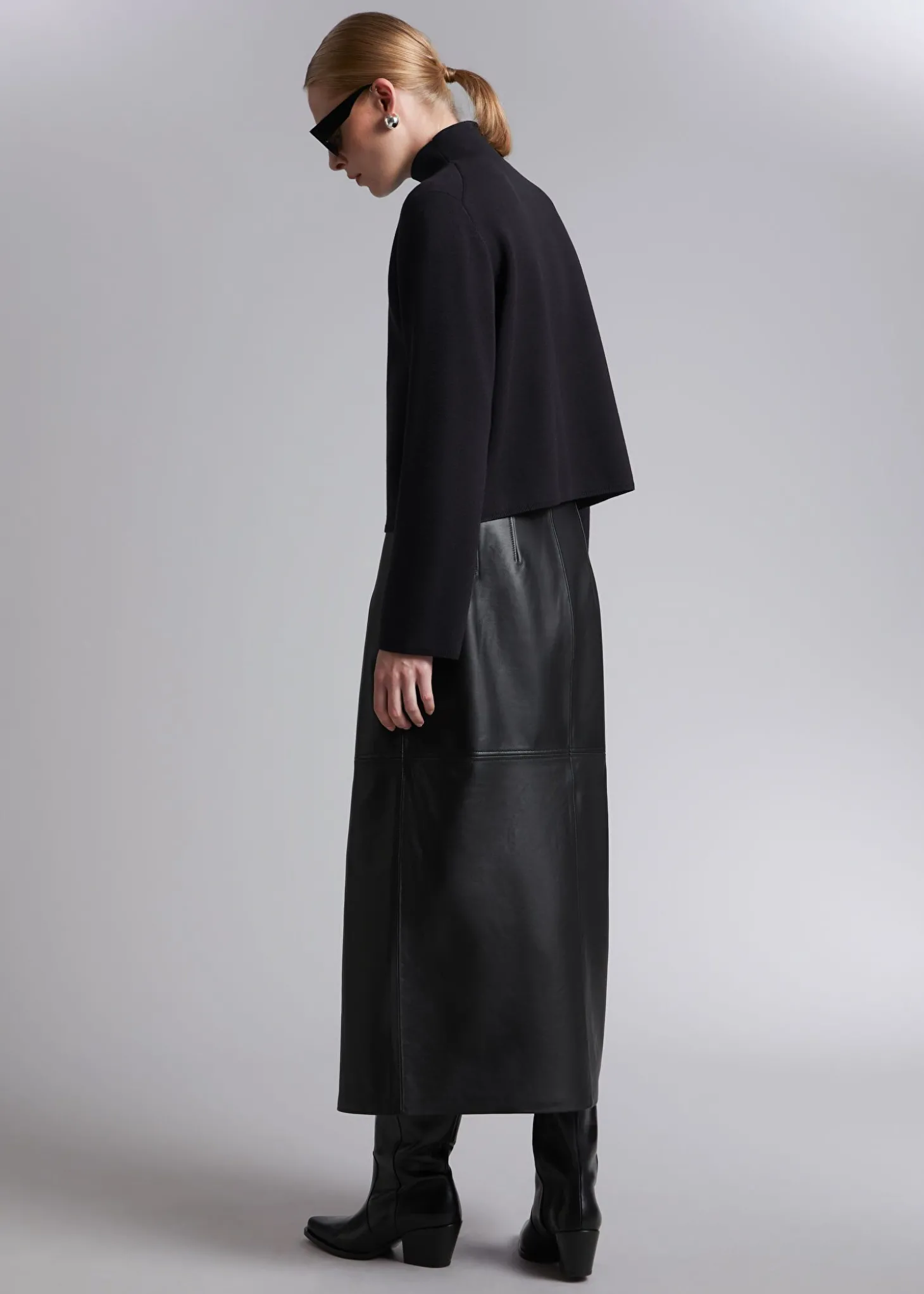 Boxy Turtleneck Strikket Genser