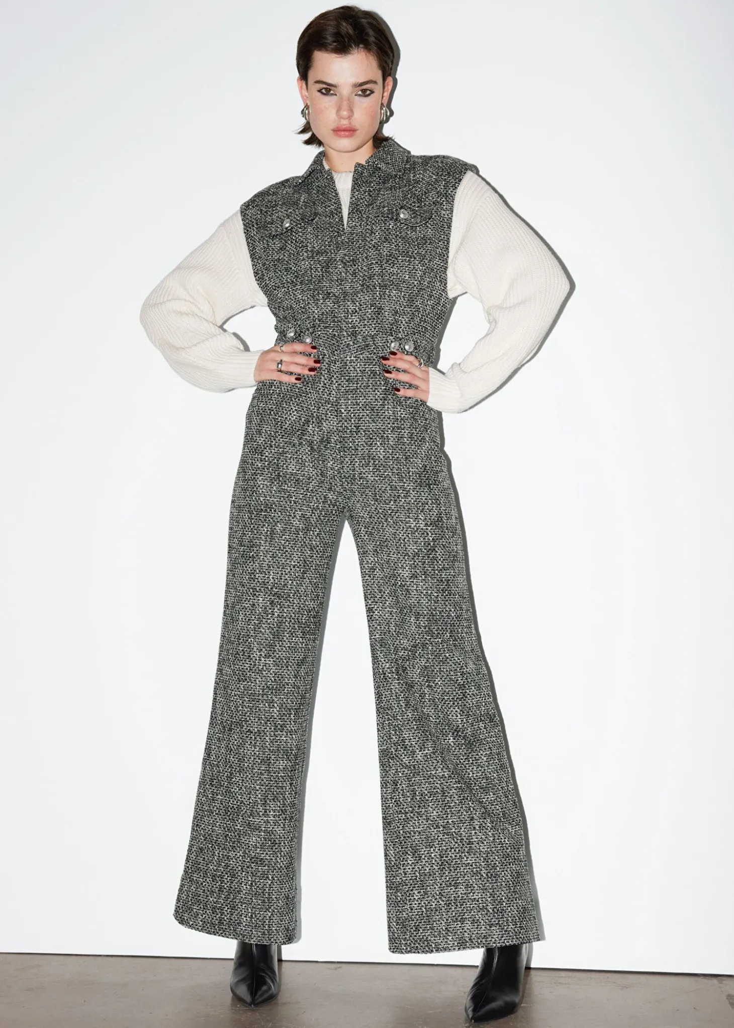 Bred Ermelos Tweed Jumpsuit