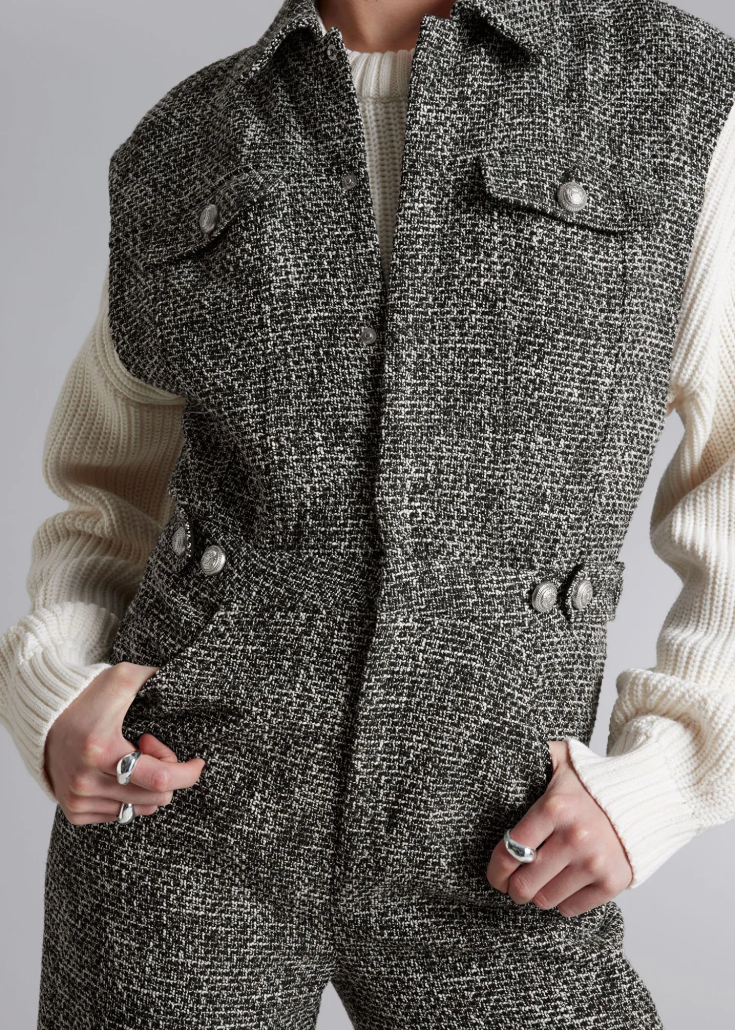 Bred Ermelos Tweed Jumpsuit