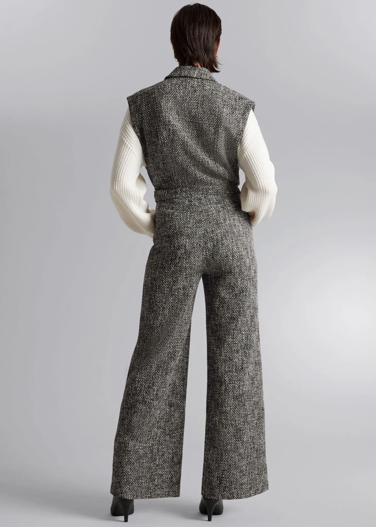 Bred Ermelos Tweed Jumpsuit