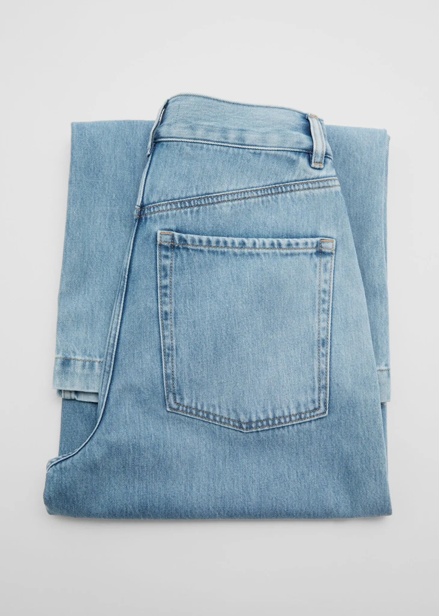 Brede Jeans Med Lav Midje