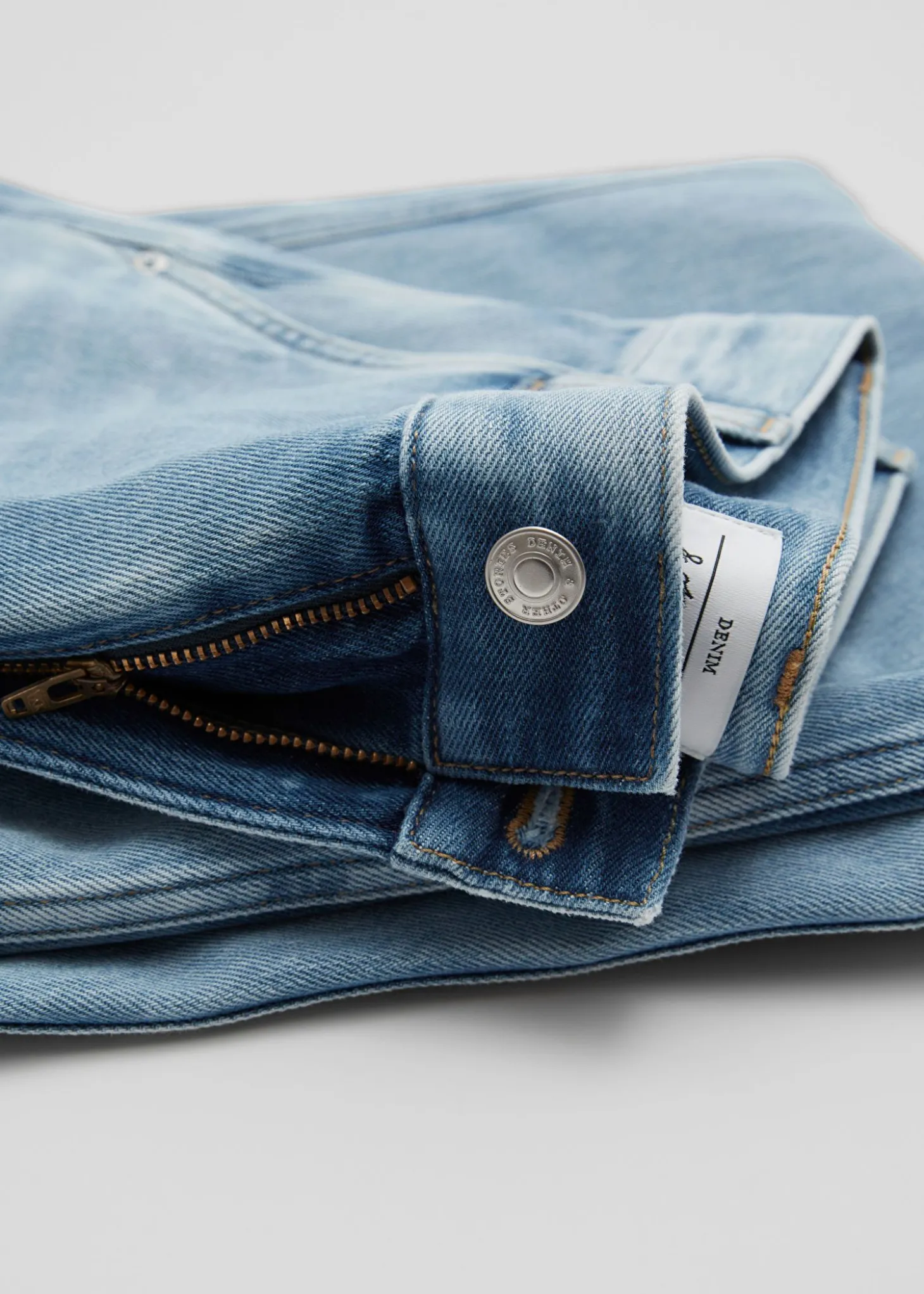 Brede Jeans Med Lav Midje