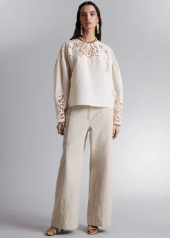 Broderie Anglaise Bluse