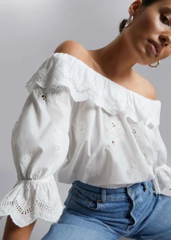 Brodert Bluse