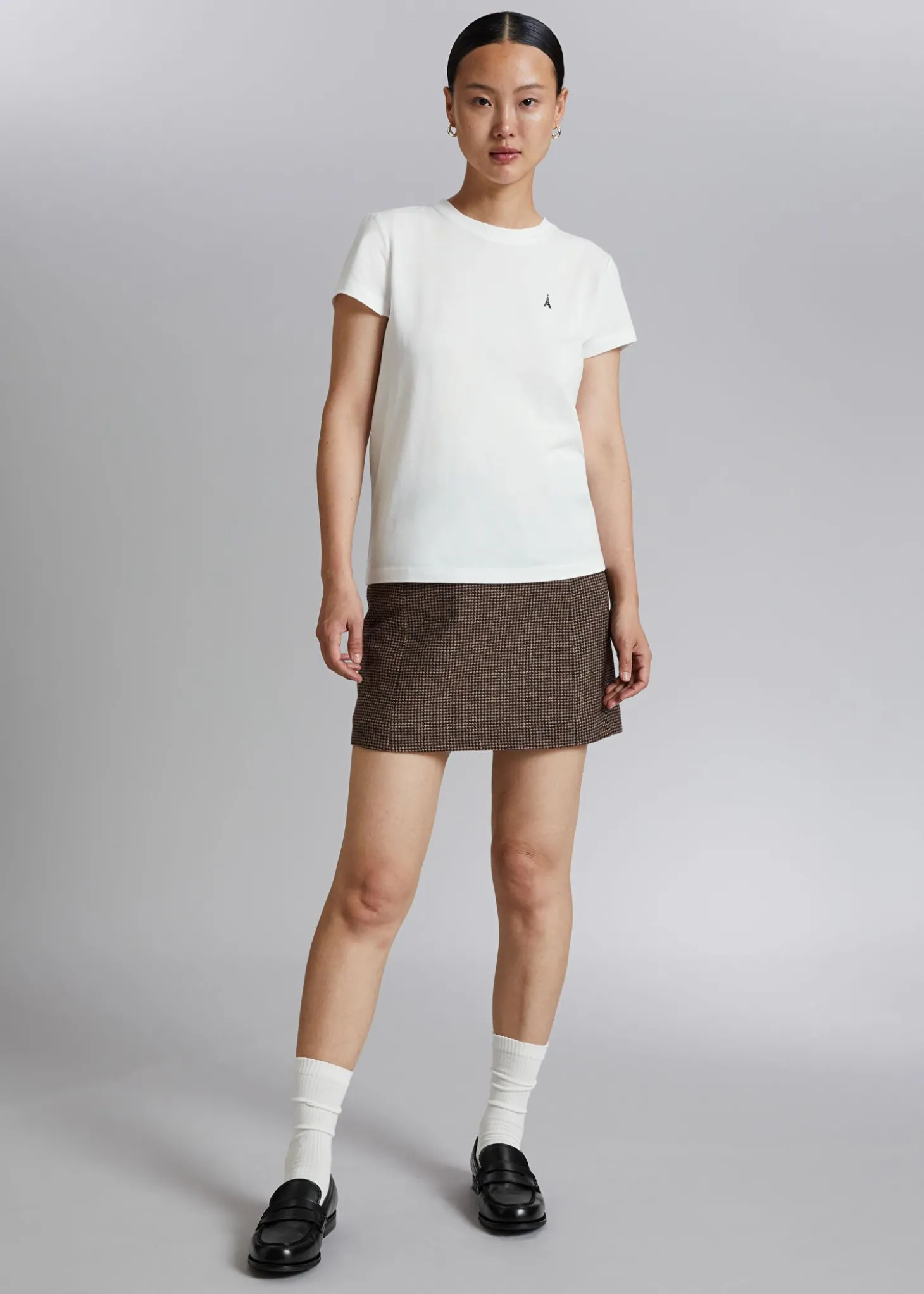Brodert T-Skjørte