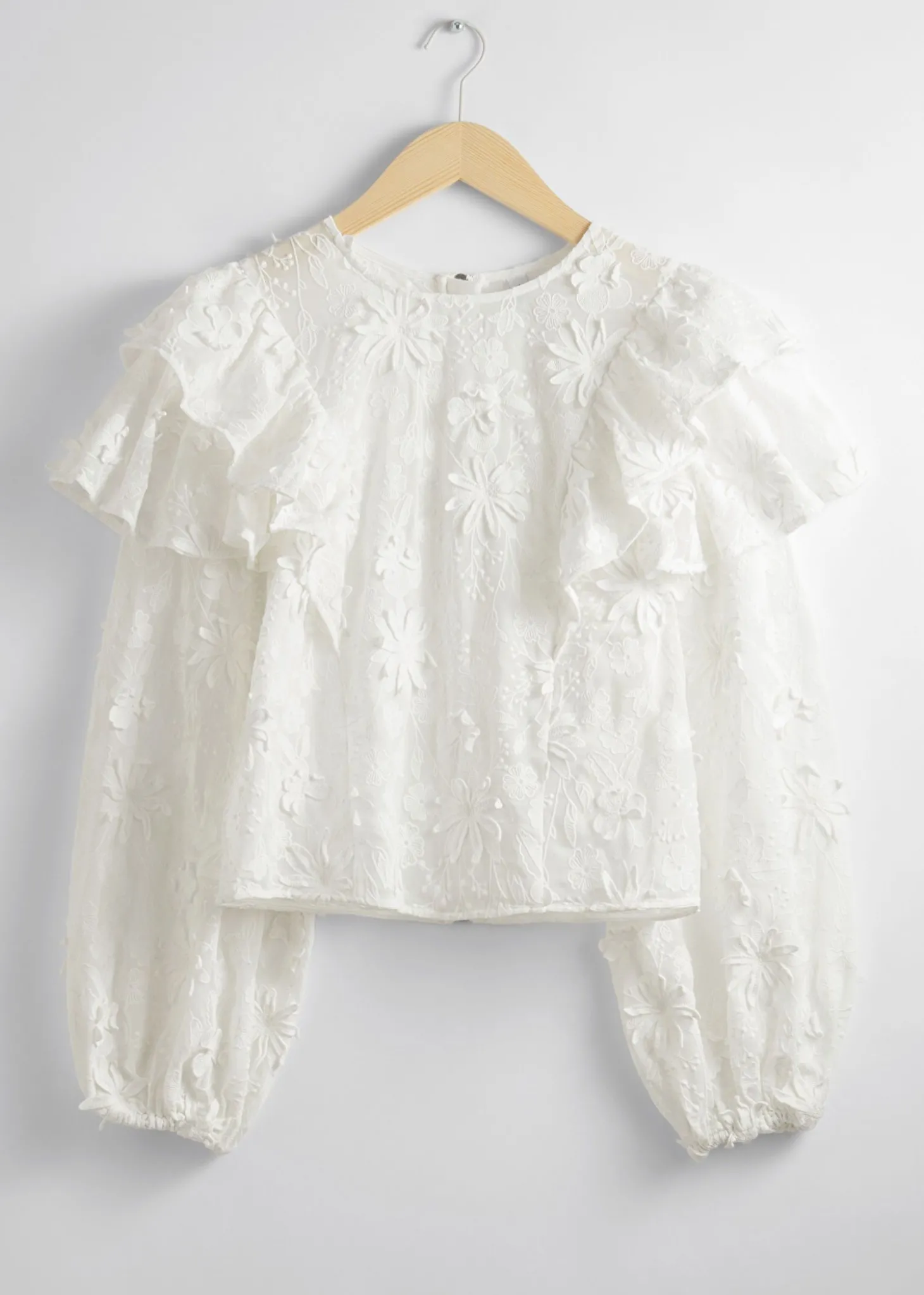 Brodert Volangbluse