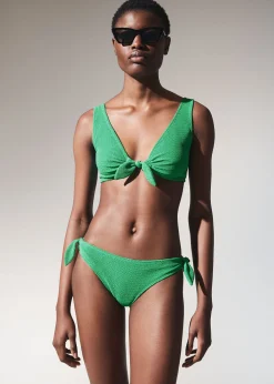 Crepe Knot Tie Bikinitopp