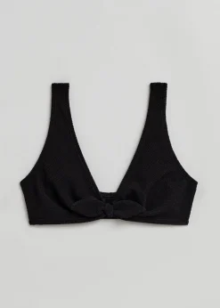Crepe Knot Tie Bikinitopp