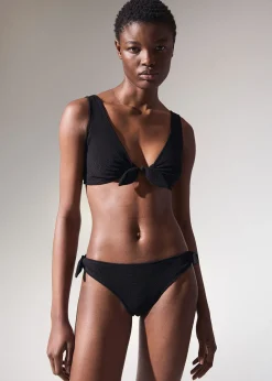 Crepe Knot Tie Bikinitopp