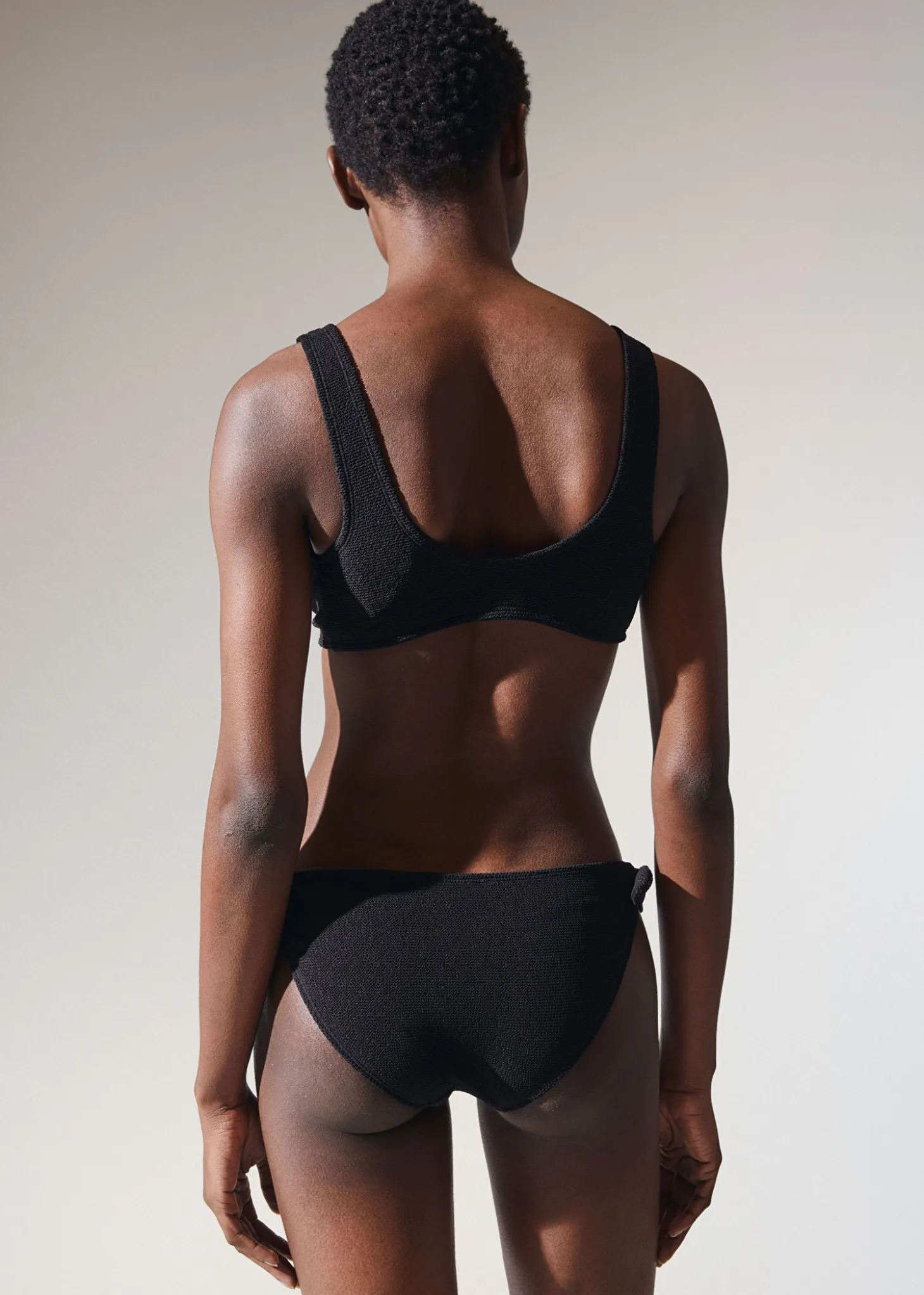 Crepe Knot Tie Bikinitruse