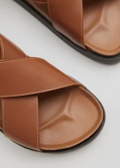 Criss-Cross Skinnsandaler