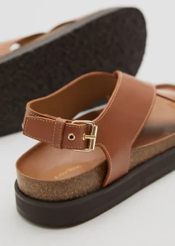 Criss-Cross Skinnsandaler