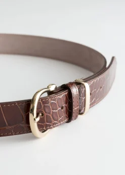 Croco Skinnbelte