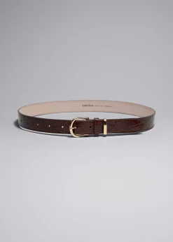 Croco Skinnbelte