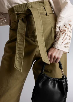 Cropped Paperbag Bukser