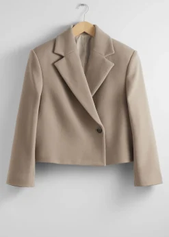 Cropped Wool Blazer