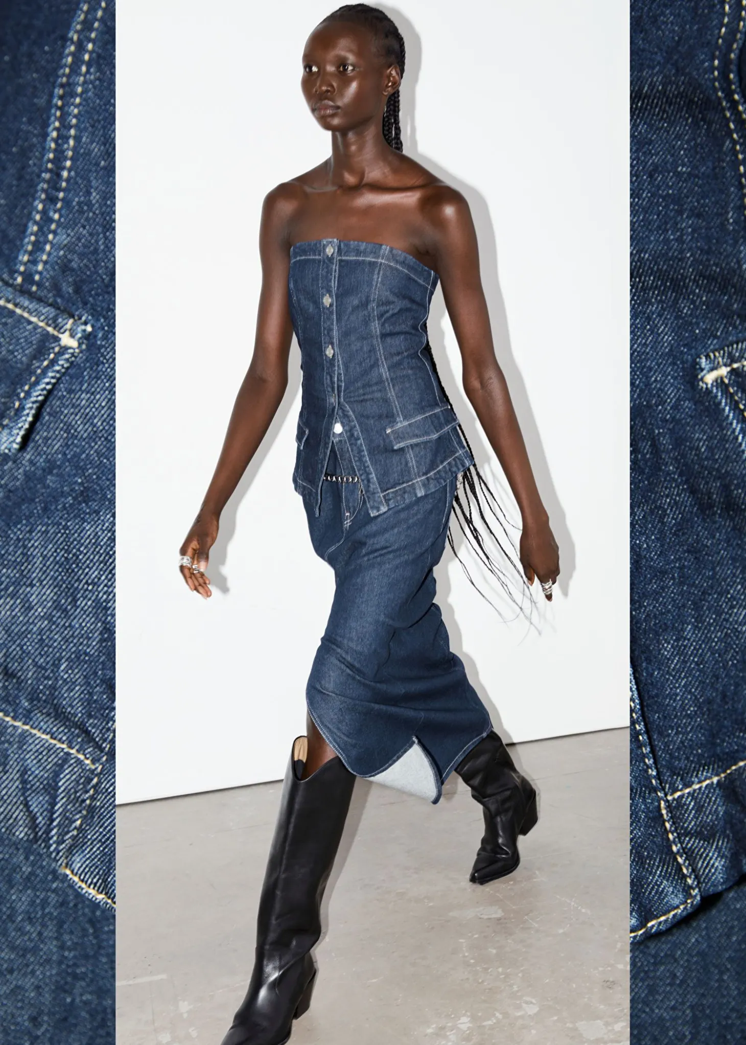 Denim Tube Topp
