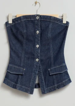Denim Tube Topp