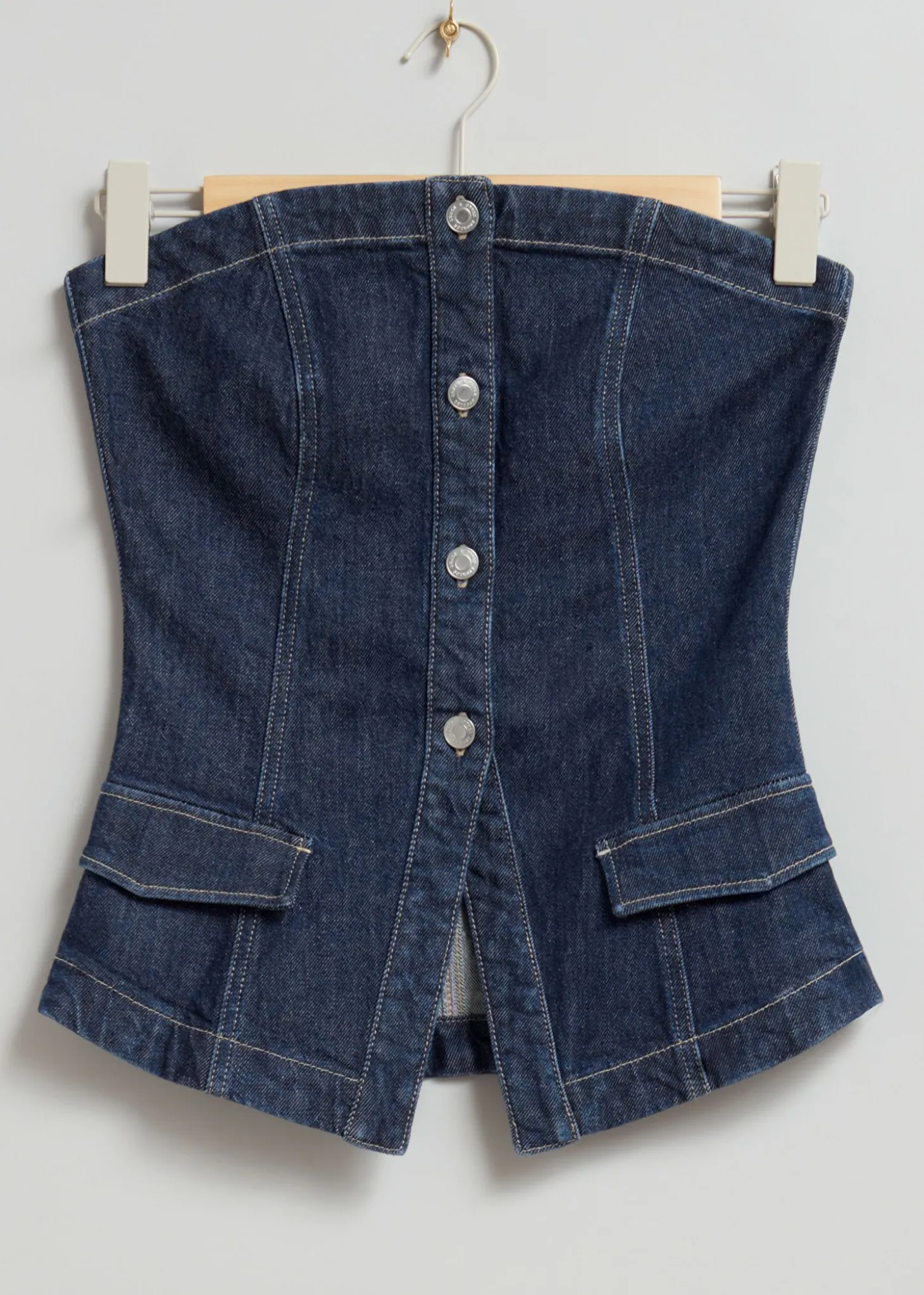 Denim Tube Topp