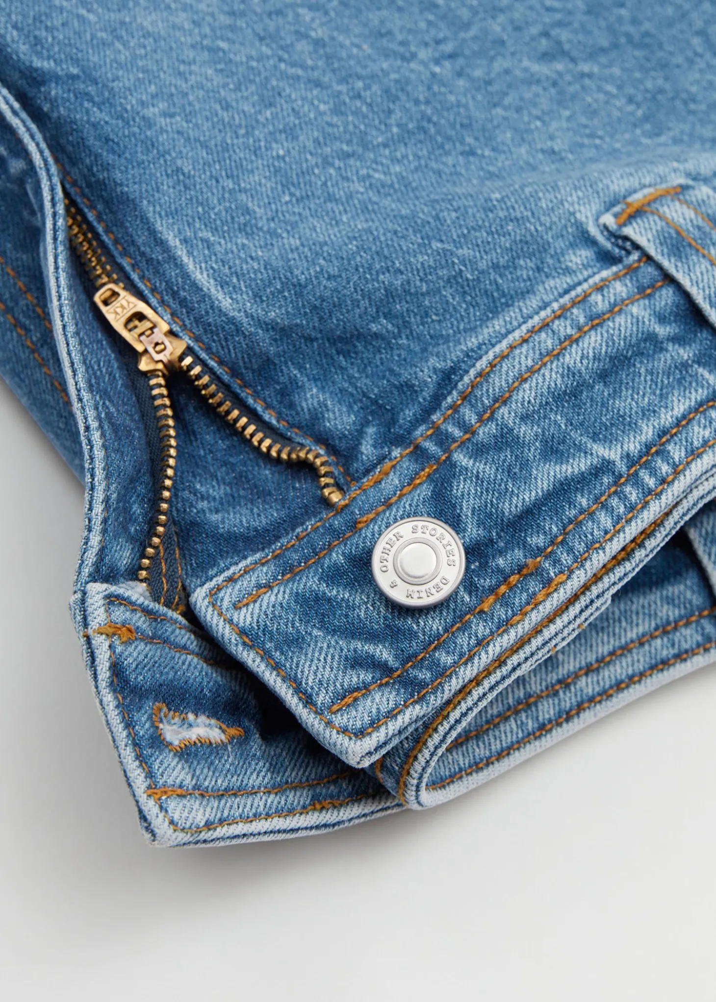 Denimshorts Med Hoy Midje