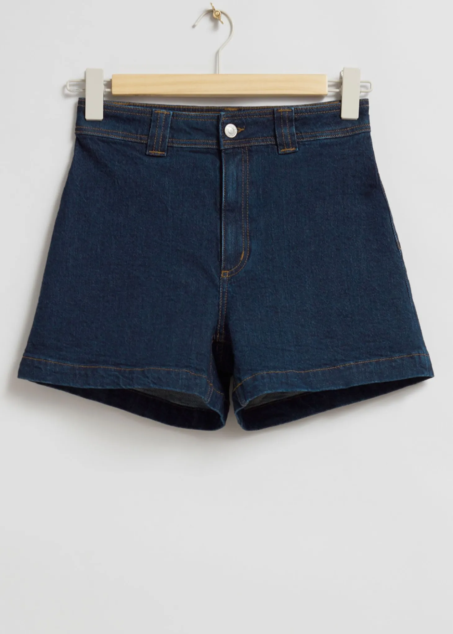 Denimshorts Med Hoy Midje