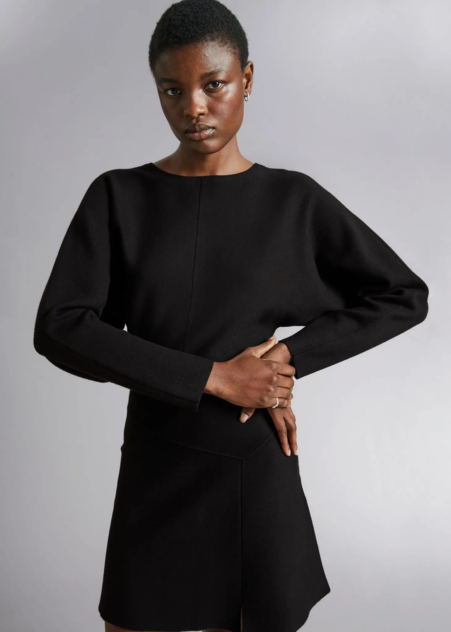 Dolman Sleeve Mini Kjole