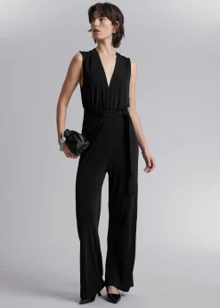 Ermelos Jumpsuit Med Apen Rygg