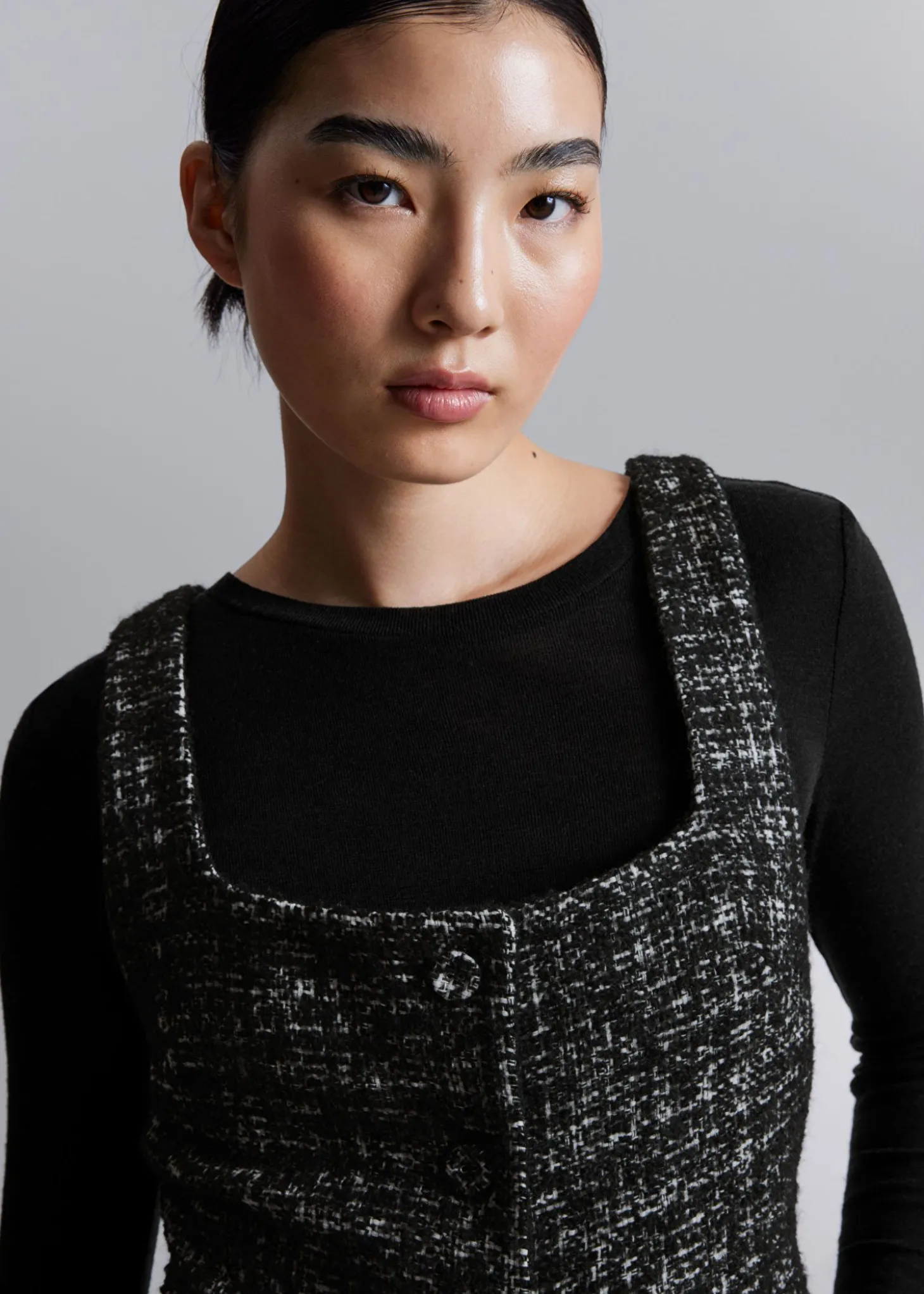 Ermelos Tweed Minikjole